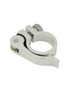 Alloy Seatpost Clamp Outer Diameter 28.6mm W/QR Chrome.